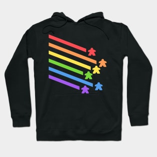 Rainbow Meeples Board Games Addict Hoodie